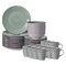 Ceramic Dinnerware Set - Includes Mugs, Bowls, Salad and Dinner Plates, Highly Chip and Crack Resistant, Dishwasher Microwave and Oven Safe